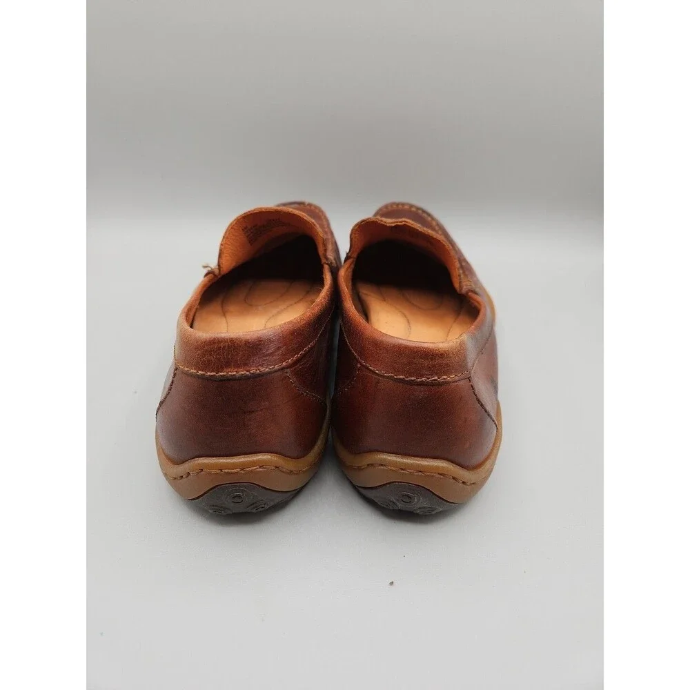 Born Men's Harmon Cymbal Leather Slip-on Shoes Size 9 H02416 Brown